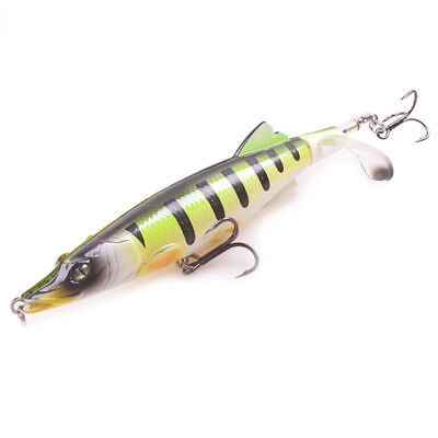 #ad Whopper Popper Fishing Lures 13cm 16g Soft Rotating Tail Topwater Plopper $29.99