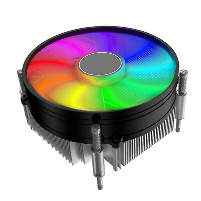 #ad Secure and Stable 90mm RGB CPU Cooler for Intel LGA 1200 1156 1155 1151 1150 136 $15.99