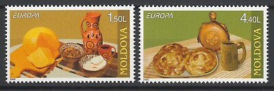 #ad Moldova 2005 CEPT Europa quot;Gastronomyquot; 2 MNH stamps $1.19