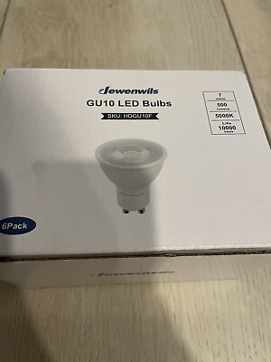 #ad 6 Pack GU10 Dimmable Bulb 7W 50W Equivalent LED Bulbs 5000K Daylight NEW $12.74