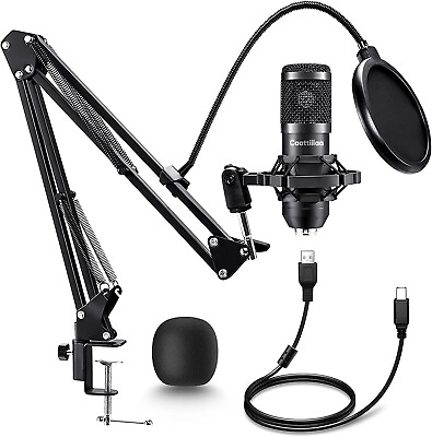 #ad caattiilaa professional usb condenser microphone $34.99