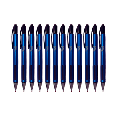 #ad Pivoi Premium Retractable Gel Pens .5 mm Smooth Silicone Grip 12pcs Black Ink $9.99