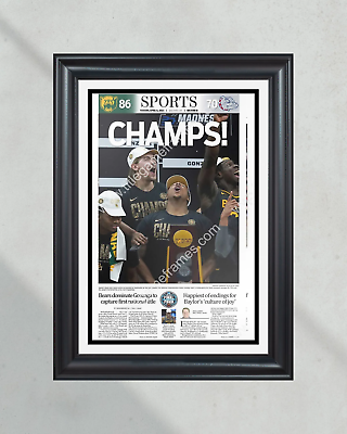 #ad 2021 Baylor Bears NCAA Basketball National Title Waco Tribune Herald Newspaper $119.99