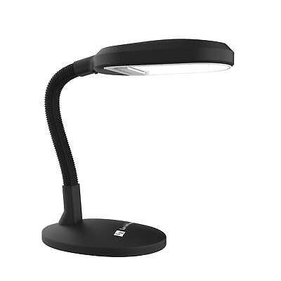 #ad Lavish Home Natural Sunlight Desk Lamp with Adjustable Gooseneck Black $27.44