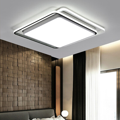 #ad Modern LED Ceiling Light Flush Mount Living Room Bedroom Square Chandelier Lamp $42.75
