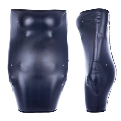 #ad PU Leather Jacket Arm Binder Half Body Strict Sack Restraint Leg Tight Dress AU $89.10
