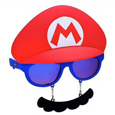 #ad Sun Staches Official Nintendo Sunglasses Mario Luigi Bowser Princess Peach $12.99