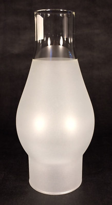 #ad 2 1 2quot; x 7 1 2quot; FROSTED OIL ELECTRIC KEROSENE GLASS LAMP CHIMNEY for #1 burner $17.75
