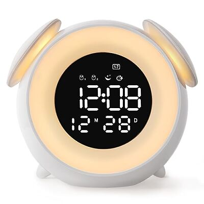 #ad Kids Alarm Clock Cute Alarm Clock with Wake up Light Night Light Bedside Cloc... $33.13