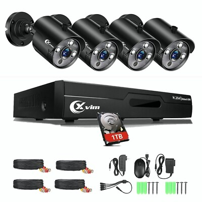 #ad XVIM 1080P Surveillance Camera CCTV Outdoor 8CH DVR Security Camera System $135.99