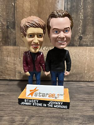#ad Bobble Head Star 99.1 FM Stacey And Johnny From Johnny Stone In The Morning $60.00