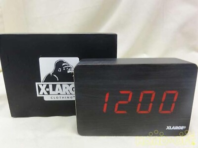 #ad X LARGE Desktop Clock Novelty Black Rare From Japan $125.00