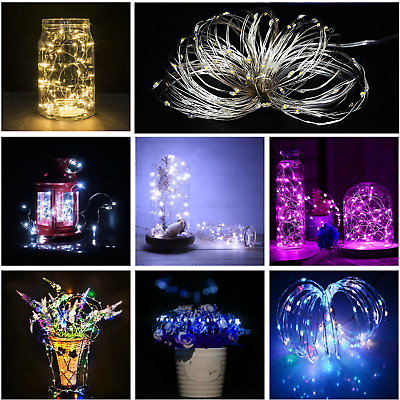 #ad Waterproof LED String 10 100 LEDS Fairy Lights Battery Powered Festival Decor $5.54