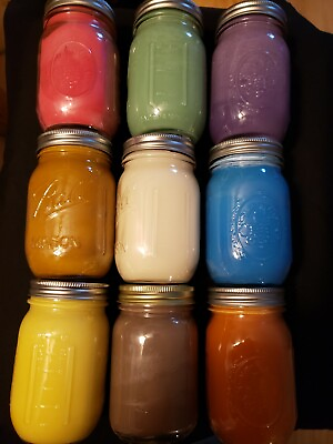 #ad 16oz Jar candle Max Scented 100% Soy Wax over 100 Scents $19.95
