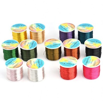 #ad Beading Floral Colored Jewelry Making Copper Craft Wire DIY Metal Craft Art Wire $23.43