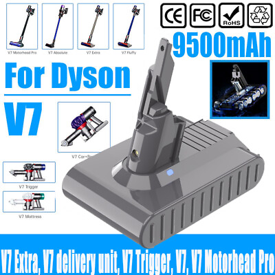 #ad 9500mAh For Dyson V7 21.6V High Capacity Battery V7 Animal V7 Battery 9.5AH $25.99