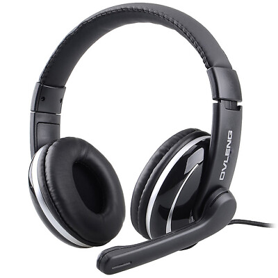 #ad 3.5mm Stereo HiFi Music Gaming Headset Headphone With Microphone for PC Computer $15.99
