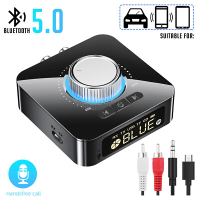 #ad Bluetooth Transmitter amp; Receiver Wireless AUX Adapter For Home Stereos Speakers $21.99