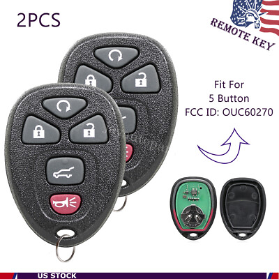 #ad 2 For 2007 2008 2009 2010 GMC Yukon XL 1500 Keyless Entry Remote Car Key Fob $11.85