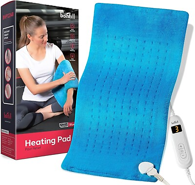 #ad Electric Heating Pad for Cramps Back Abdomen Shoulder Neck Pain Relief Sof $23.99