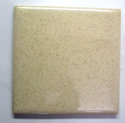 #ad Mosaic USA 4 3 8quot; Gloss Brown Specks on Beige 1 Ceramic Wall Tile 1950 Retro Vtg $29.90