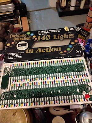 #ad 140 Twinkling Miniature Lights Move Along Full Speed Micro chip Control $64.50