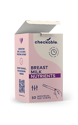 #ad Checkable® Breast Milk Nutrition Test Kit 50 Count Test Strips $49.99