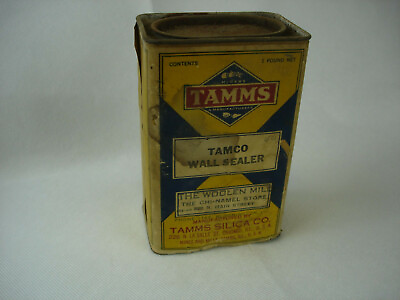 #ad Vintage Store Advertising Tamms Plaster Wall Sealer Hardware Store Box Display $9.99