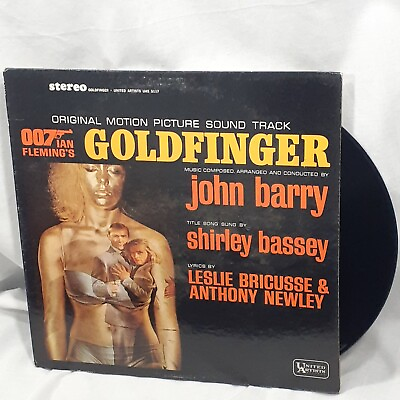 #ad Goldfinger James Bond Soundtrack LP UAS 5117 Shirley Bassey John Barry VG Vinyl $14.00