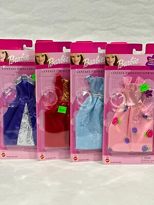 #ad Barbie Fantasy Princess Gowns #47605 4 Variations NRFB Excellent Conditi $7.49