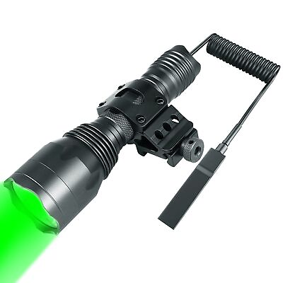 #ad Green Light Tactical Flashlight 350 Yards Hunting Flashlight with Universal ... $50.38