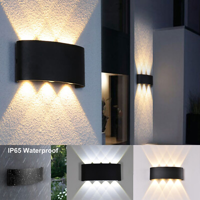 #ad LED Wall Lights Waterproof Up Down Sconce Light Outdoor Indoor Lamp 2 4 6 8 10W $23.08