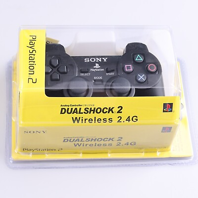 #ad For Sony PS2 2.4G Wireless Controller OEM DualShock PlayStation 2 Black $26.95