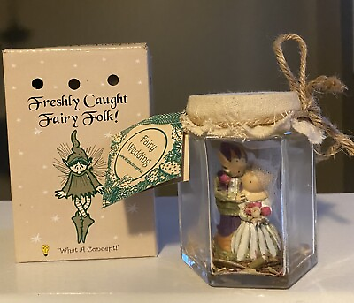 #ad FAIRY WEDDING Freshly caught fairy folk. collectible fairy in a jar. $20.00