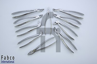 #ad NEW 10 PCS DENTAL EXTRACTING FORCEPS EXTRACTION DENTAL INSTRUMENTS NEW HANDLE $145.00