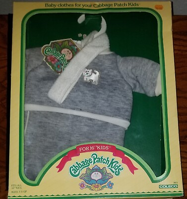 #ad NWT Boxed Cabbage Patch Kids #x27;Kitty#x27; Heather Grey Sweatshirt Pants amp; Headband $34.99