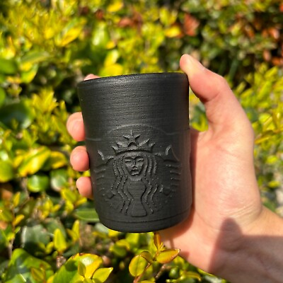 #ad Natural Golden Obsidian Starbucks Coffee Cup Quartz Crystal Teacup Healing $59.00