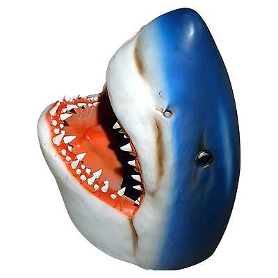 #ad 3D Floating Shark Head Garden Sculpture Resin Yard Art Statue Lawn Ornament $30.53