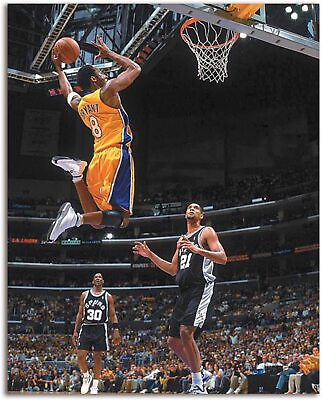 #ad Kobe Bryant Poster Basketball Dunking Sports Star Poster Canvas Print Wall Art $14.90