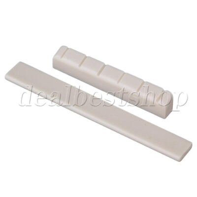 #ad 6 String Acoustic Classical Guitar Bone Bridge Saddle and Connector $7.49