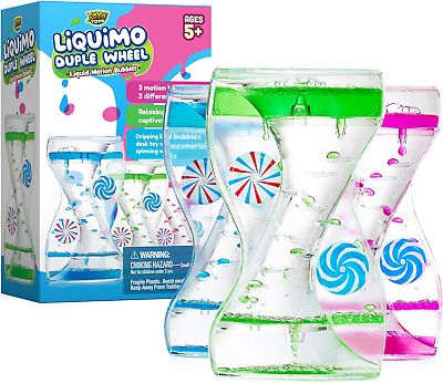#ad YoYa Toys Liquimo Liquid Motion Bubbler Duple Wheel for Kids and s Satisfying $41.22