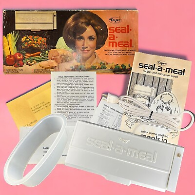 #ad Vintage 1960s Dazey SEAL A MEAL Kitchen Gadget Model 5000G Food Preservation $17.27