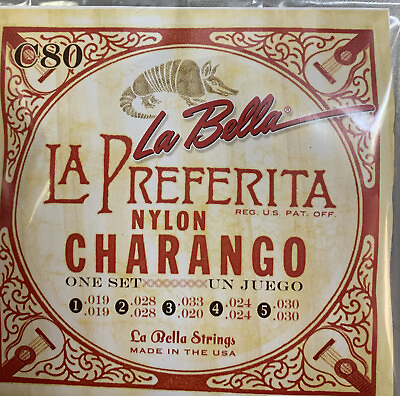 #ad Cuerdas La Bella Para Charango. Clear Nylon Charango String Set C80 $14.00