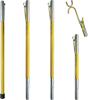 #ad FG 6 3W FG Series Fiberglass Pole Set with Wire Raiser $227.99