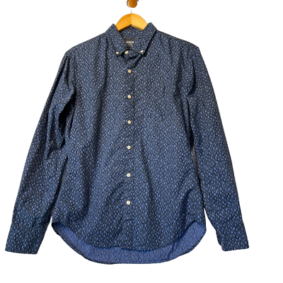 #ad Bonobos Penguin Button Down Cotton Long Sleeve Dress Shirt Mens Blue Size Small $28.00