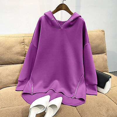 #ad Women Hoodie Top Hooded Streetwear Relaxed Fit Hood Pullover Top Temperament $19.86