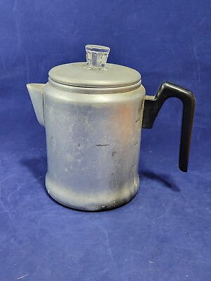 #ad Vintage Century Aluminum Ware Stove Top Camping Coffee Pot Percolator 7 Cup USA $12.00