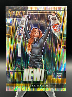 #ad BECKY LYNCH 2023 PANINI SELECT WWE AND NEW SILVER FLASH PRIZMS #7 She#x27;s The Man $13.99