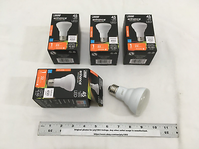 #ad 4 NEW Feit Electric Enhance R20 Flood LED Bulb 45W Soft White 2700K Dimmable $19.90
