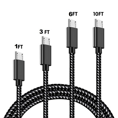 #ad Heavy Duty Micro USB Fast Charger Data Cable Cord For Samsung Android HTC LG US $2.48